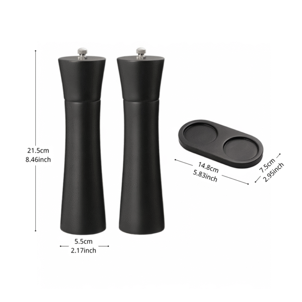 Minimalistic Black Pepper&Salt Grinder Set