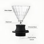 Smart Coffee Dripper with Silicone Base - Green