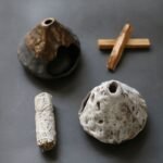 Incense Burner for Palo Santo/Cones -Stoneware-Look