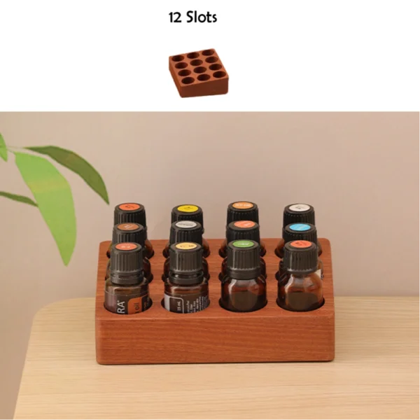 Essential Oil Tiered Wood Display - 5/10/15ml Bottles