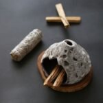 Incense Burner for Palo Santo/Cones -Stoneware-Look