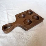 Wooden Egg Holder with Handle