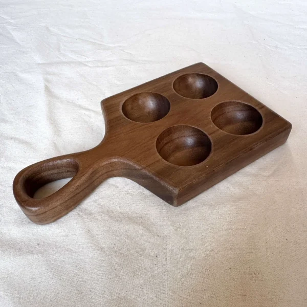 Wooden Egg Holder with Handle