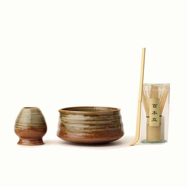 4pcs Rustic Matcha Set - Tapered
