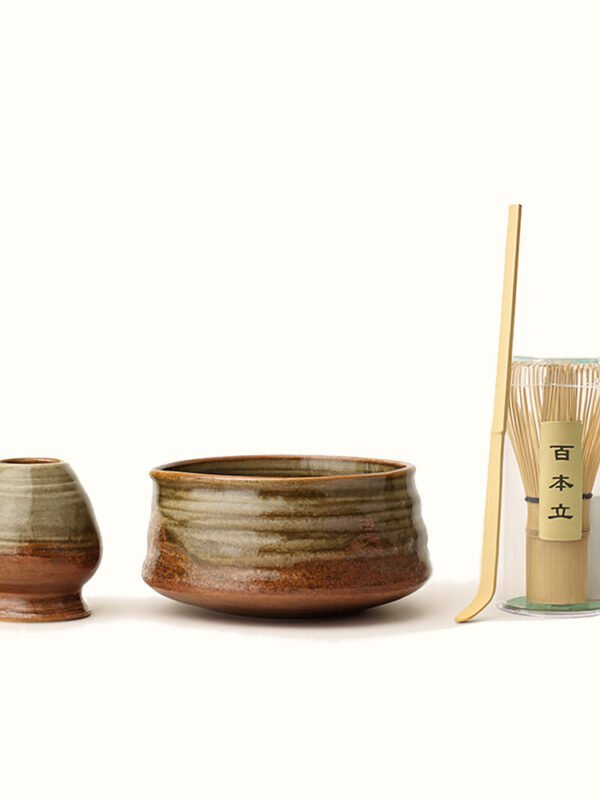 4pcs Rustic Matcha Set - Tapered