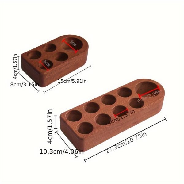 Essential Oil Wood Display - 5/10/15/100ml Bottles