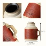 Clay Teapot with Vermilion Lacquer