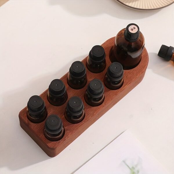 Essential Oil Wood Display - 5/10/15/100ml Bottles