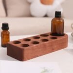 Essential Oil Wood Display - 5/10/15/100ml Bottles