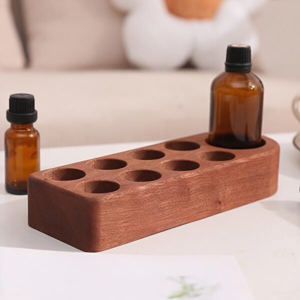 Essential Oil Wood Display - 5/10/15/100ml Bottles