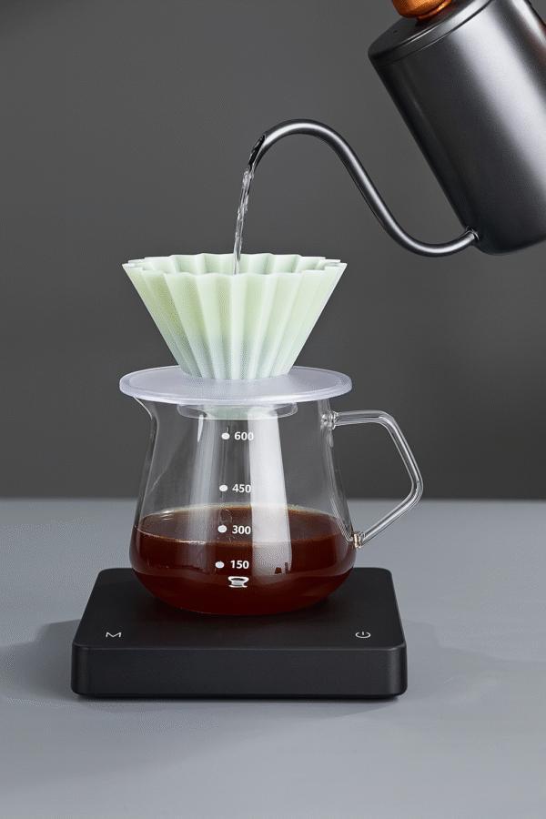 Resin Coffee Dripper with Base - Origami