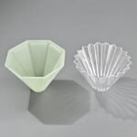 Resin Coffee Dripper with Wood Base - Octagon