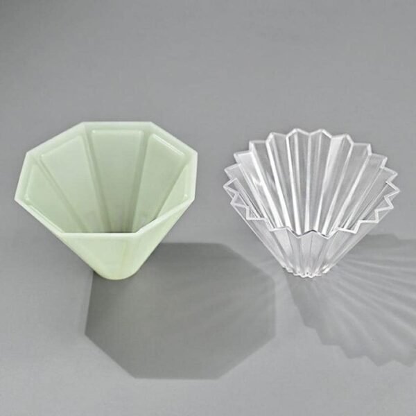 Resin Coffee Dripper with Wood Base - Octagon