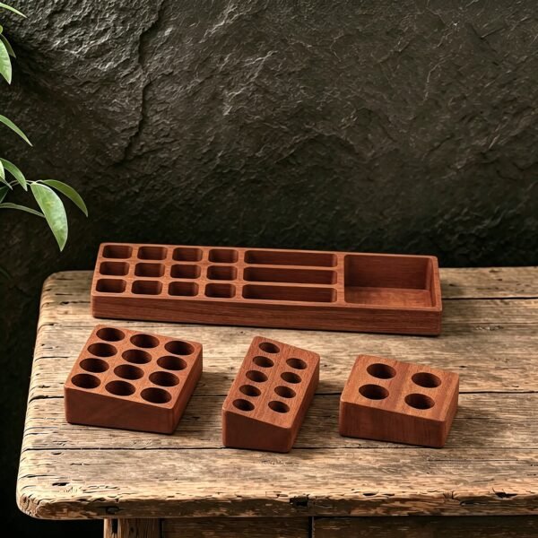Essential Oil Tiered Wood Display - 5/10/15ml Bottles