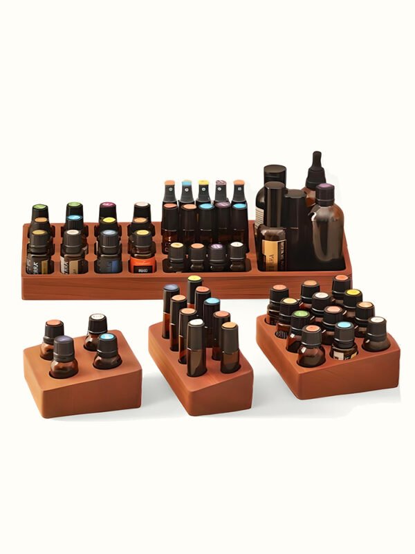Essential Oil Tiered Wood Display - 5/10/15ml Bottles