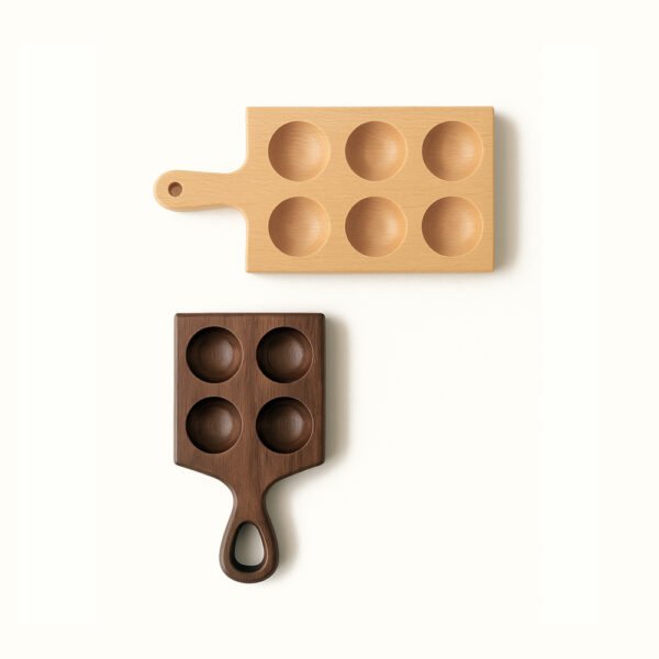 Wooden Egg Holder with Handle