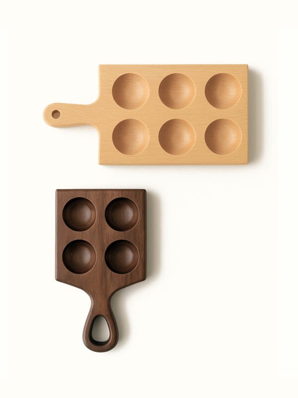 Wooden Egg Holder with Handle