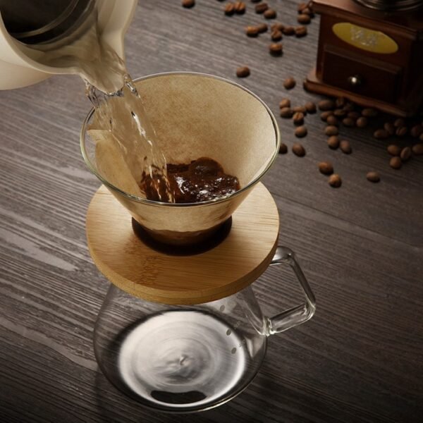 Bamboo & Glass Pour Over Coffee Set