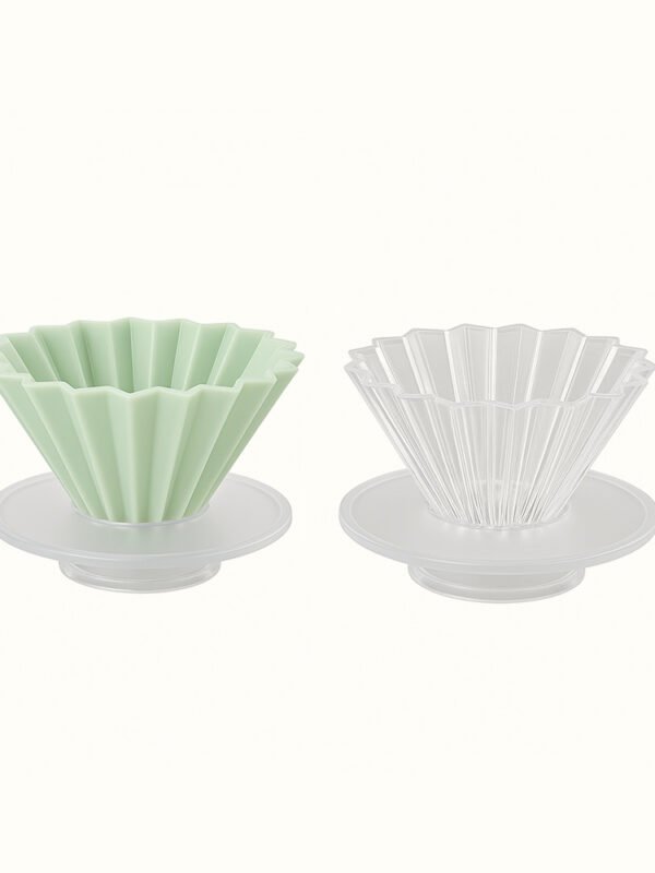 Resin Coffee Dripper with Base - Origami