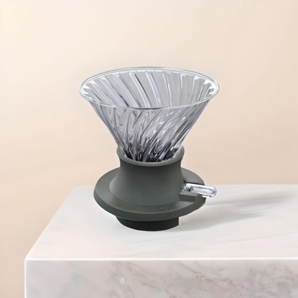 Smart Coffee Dripper with Silicone Base - Green