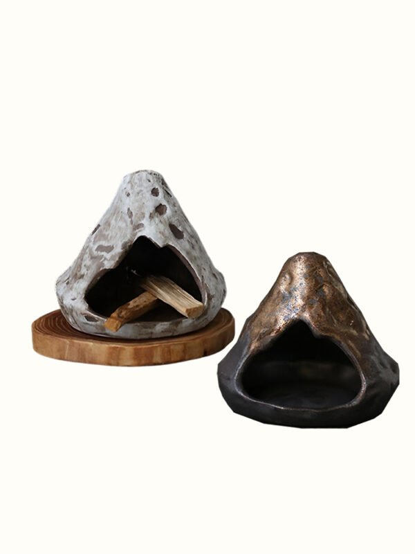Incense Burner for Palo Santo/Cones -Stoneware-Look