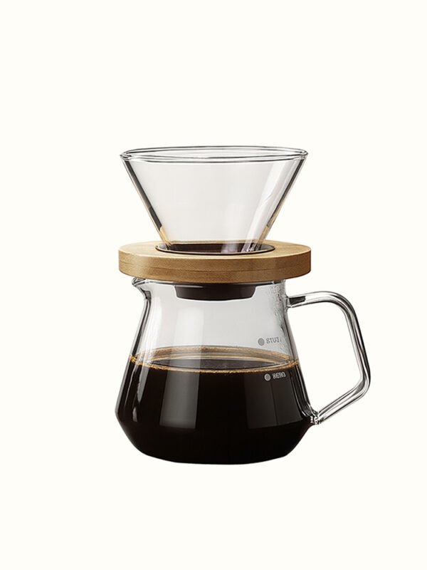 Bamboo & Glass Pour Over Coffee Set