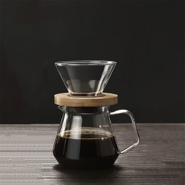 Bamboo & Glass Pour Over Coffee Set