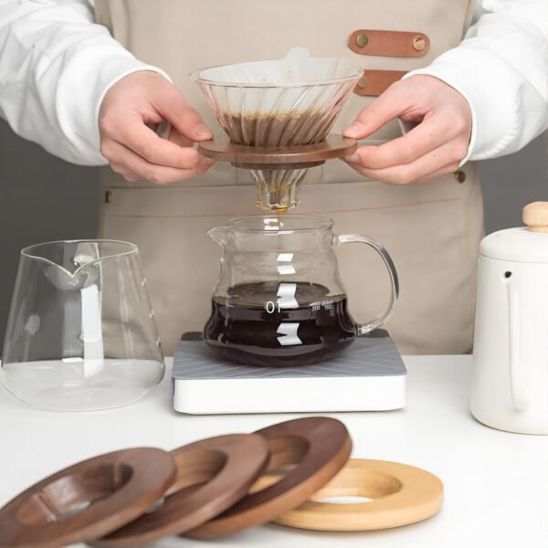 Resin Coffee Dripper with Base - Origami