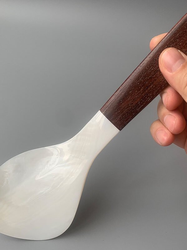 Deep Sea Nacre Rice Spoon - Rosewood Handle