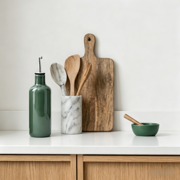 Olive Oil Dispenser - 500ml High-Fired Porcelain Cruet